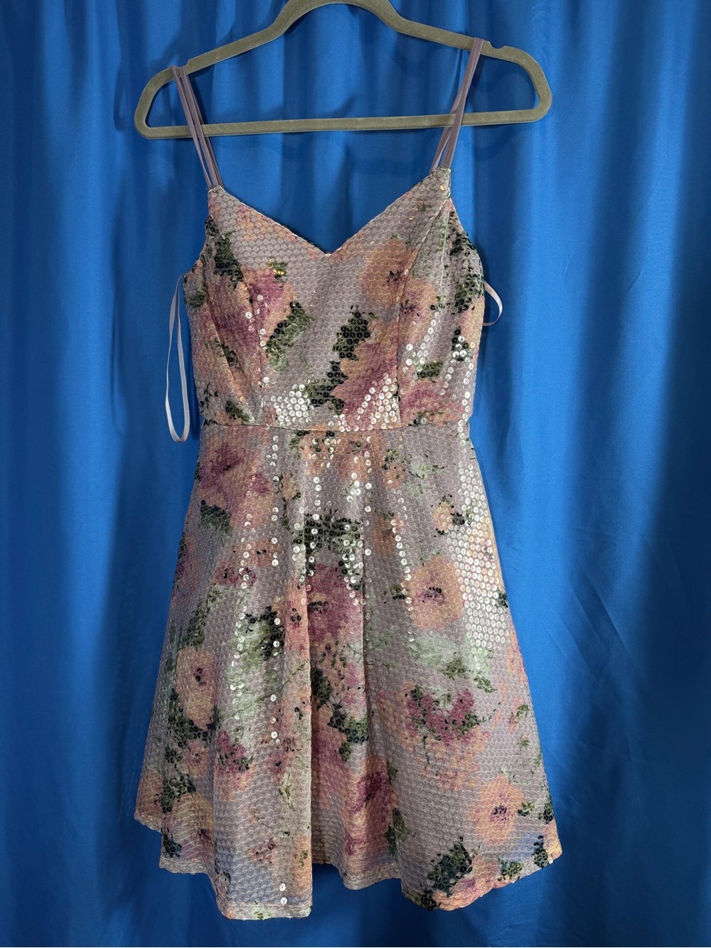City Studio Pink Floral Sequin Party Dress for Kids
